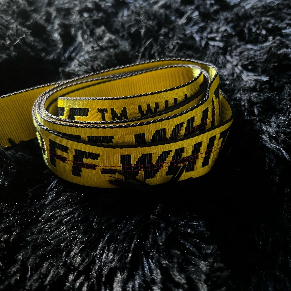 Off-White yellow utility belt